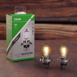 Lucas LightBooster Core H4 autóizzó 12V 60/55W, +50%, 2db/csomag (LLX472XLPX2)