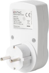 Entac Digitális Időkapcsoló Heti 128 Program/hét 3680w 230v 16a 5, 8x9, 7x4, 4cm Fehér (edt7d-1e)