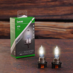 Lucas LightBooster H15 autóizzó 12V, 55W, +150%, 2db/csomag (LLX715CLX2)
