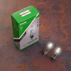 Lucas LightBooster Core H1 autóizzó 12V 55W, +50%, 2db/csomag (LLX448XLPX2)