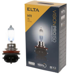 elta Vision Pro 150 H11 autóizzó 12V 55W, +150%, 2db/csomag (EB6711TR)