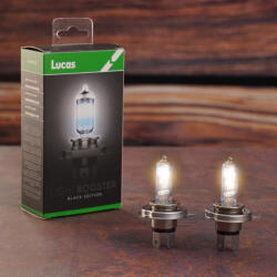Lucas LightBooster Black Edition +180% H4 autóizzó 12V 60/55W, 2db/csomag (LLX472DLX2)