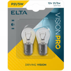 elta Vision Pro P21/5W jelzőizzó 12V 21W, 2db/bliszter (EB0380TC)