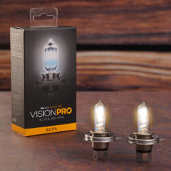 elta Vision Pro Black Edition +180% H4 autóizzó 12V 60/55W, 2db/csomag (EB7472TR)
