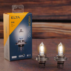 elta Vision Pro 150 H4 autóizzó 12V 60/55W, +150%, 2db/csomag (EB6472TR)