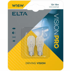 elta Vision Pro W16W jelzőizzó 12V 16W, 2db/bliszter (EB0955TC)