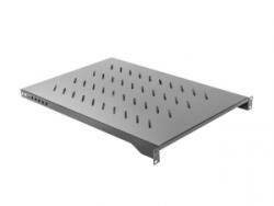Lanberg 19' 1U 483x750mm fix rack polc fekete (AK-1010-B) (AK-1010-B)