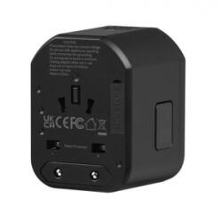 Volkano Worldwide Series utazó töltőadapter PD 20W + QC (VK-8018-BK[V2]) - aqua