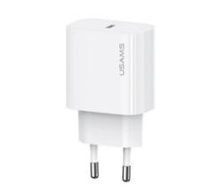 USAMS T65 Type-C hálózati töltő 20W fehér (CC226TC01) (CC226TC01)