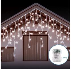 Aigostar B. V. Aigostar - LED Karácsonyi kültéri lánc 100xLED/8 funkció/3xAA 8x0, 6m IP44 hideg fehér B10303K40 (AI1321)