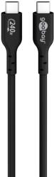 Goobay Sync & Charge USB-C Apa - USB-C Apa 2.0 Adat és Töltő Kábel - 1 m, Fekete