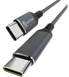  smrter Speedy 100 USB-C Apa - USB-C Apa - 2 m, Fekete