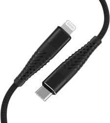 Fusion USB-C Apa - Lightning Apa Adat és Töltő Kábel - 1.5 m, Fekete