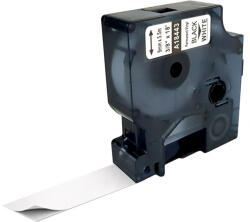 AIMO Etichete din vinil compatibile DYMO Rhino 9 mm negru pe alb pentru tablouri electrice si panouri de comanda 18443 (A18443)