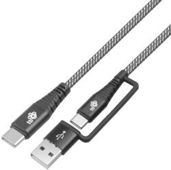 TB AKTBXKUCTOA120B USB-A/USB-C Apa - USB-C Apa 2.0 Adat és Töltőkábel - 1.2 m, Fekete