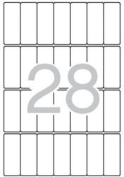 APLI Etikett, 20x50 mm, kerekített sarkú, A5 hordozón, APLI, 420 etikett/csomag (LCA1867) - tutitinta