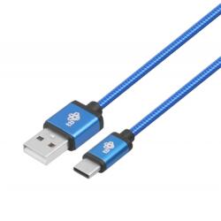 TB AKTBXKUCSBA15PN USB-A Apa - USB-C Apa 2.0 Adat és Töltőkábel - 1.5 m, Kék
