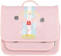 Jack Piers Servietă școlară Schoolbag Paris Large Flamingo Jack Piers design ergonomic de lux de la 6 ani 32*15*38 cm (JPPAL24512)