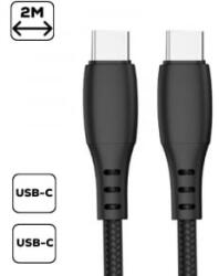 Cellect USB-C - USB-C adatkábel 2m fekete (MDCU-TYPEC-TYPEC2-BK)