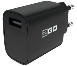 2GO USB-A Hálózati Töltő - 5V / 2, 1A, Fekete