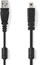 Nedis USB-A Apa - UC-E6 Apa Adat Kábel - 2 m, Fekete