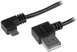StarTech USB2AUB2RA2 m Micro USB - USB "L" Adat/Töltőkábel - 2 m -Fekete