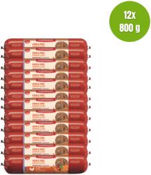 MEATLOVE Senior csirke és marhahús édesburgonyával, csipkebogyóval és ginkgoval, 12x800g, Meatlove