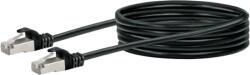 SCHWAIGER S/FTP CAT6 Patch Kábel - 2.5 m, Fekete