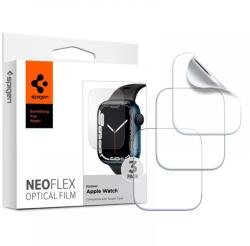 Spigen Neo Flex Apple Watch S7/S8/S9 Kijelzővédő Fólia - 45 mm (3db) (AFL04049)