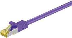Goobay 91636 S/FTP CAT6A Patch Kábel - 7.5 m, Lila