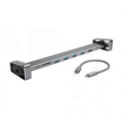 Hama Statie Docking Hama 9 Ports Ethernet SD Card USB Gri (4047443436757)