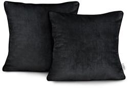 AmeliaHome Díszpárnahuzat VELVET szín fekete stílus glamour bársony 45x45 ameliahome