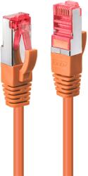 Lindy S/FTP CAT6 Patch Kábel - 5 m, Narancssárga