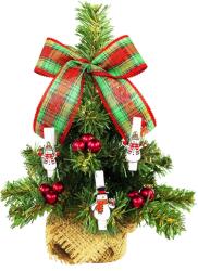 LAALU TINY 7 - karácsonyfa feldíszítve cserépben - 26 dísz, 25 cm (LAU-2415-25N)