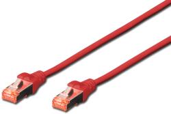 ASSMANN S/FTP CAT6 Patch Kábel - 5 m, Piros