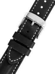Morellato Curea neagră din piele Morellato Sailing M 5617C03.019 22 mm
