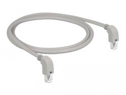 Delock S/FTP Cat6A Patch Kábel - 1 m, Fekete (85877)