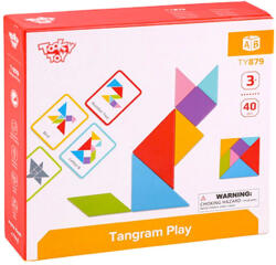 Tooky Toy Tooky Toy: Tangram Játék, Fa - 3 Éves kortól