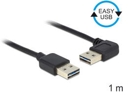 Delock EASY-USB 2.0-A Apa - Apa Kábel - 90°-ban Forgatott, 1 m