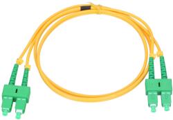 Extralink EX. 1490 Optikai Patch Kábel - SC/APC Duplex, 2 m, Sárga