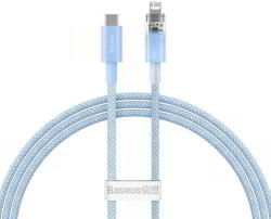 Baseus Explorer USB-C Apa - Lightning Apa Töltő Kábel - 1 m, Kék