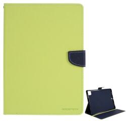 Mercury Goospery Fancy GP-96405 Tok - Apple iPad Pro 12.9 (2020), Oldalra Nyiló, Asztali Tartós, Textil, Zöld