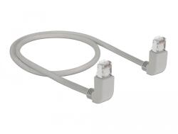Delock S/FTP CAT6a Patch Kábel - 0.5 m, Szürke