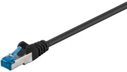 Goobay S/FTP CAT6a Patch Kábel - 7.5 m, Fekete