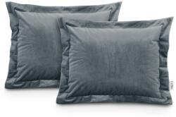 AmeliaHome Díszpárnahuzat VELVET szürke glamour bársony 50x70 ameliahome