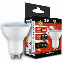 ZELUX GU10 LED Spot - 6 W, 3000K