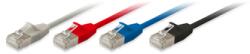 Equip S/FTP Cat6A Slim Patch Kábel - 10 m, Piros