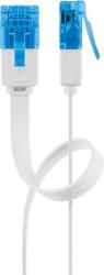 Goobay U/Utp Cat6A Lapos Patch Kábel - 10m, Fehér