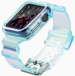Fusion Light Set Apple Watch 2-7 Szilikon Szíj - 42/44/45 mm, Kék