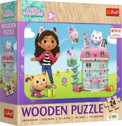 Trefl Puzzle Trefl, Gabby's Dollhouse, puzzle din lemn, 24 piese